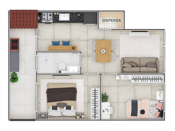 Imagem Casa com 2 Quartos à Venda, 48 m² em Guilhermina - Praia Grande