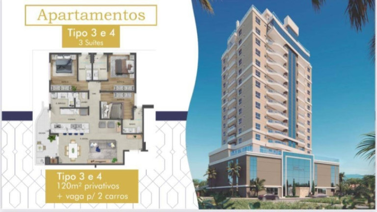 Imagem Apartamento com 3 Quartos à Venda, 120 m² em Itacolomi - Piçarras Imagem Apartamento com 3 Quartos à Venda, 120 m² em Itacolomi - Piçarras