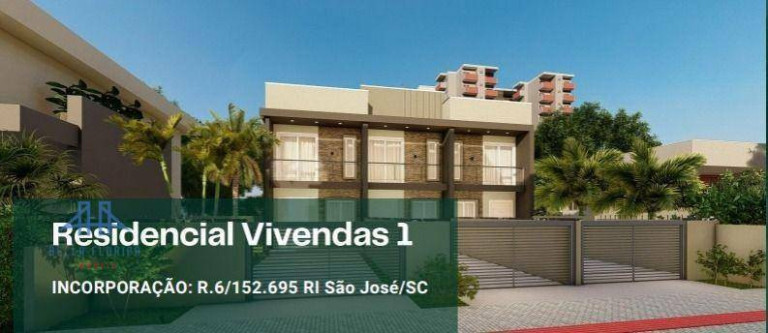 Imagem Sobrado com 2 Quartos à Venda, 74 m² em Areias - São José Imagem Sobrado com 2 Quartos à Venda, 74 m² em Areias - São José