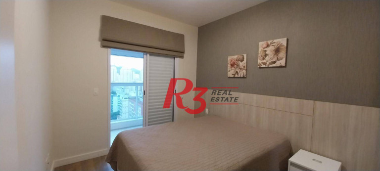 Imagem Apartamento com 1 Quarto para Alugar, 50 m² em Gonzaga - Santos