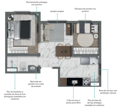 Imagem Imóvel com 2 Quartos à Venda, 45 m² em Santo Amaro - São Paulo Imagem Imóvel com 2 Quartos à Venda, 45 m² em Santo Amaro - São Paulo