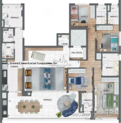 Imagem Apartamento com 4 Quartos à Venda, 181 m² em Vila Mariana - São Paulo Imagem Apartamento com 4 Quartos à Venda, 181 m² em Vila Mariana - São Paulo