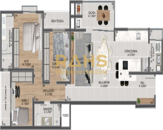 Imagem Apartamento com 3 Quartos à Venda, 98 m² em Saguaçu - Joinville