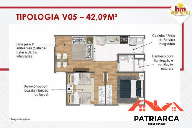 Imagem Apartamento com 2 Quartos à Venda, 42 m² em Jd. Santa Candida - Hortolândia Imagem Apartamento com 2 Quartos à Venda, 42 m² em Jd. Santa Candida - Hortolândia