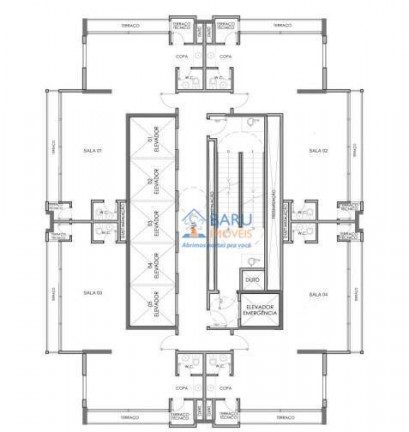 Sala Comercial à Venda ou Locação, 60 m² em Santana - São Paulo