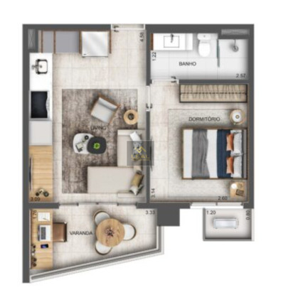 Imagem Kitnet com 1 Quarto à Venda, 25 m² em Jardim Das Acácias - São Paulo