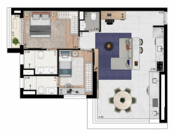 Imagem Apartamento com 2 Quartos à Venda, 77 m² em Santo Amaro - São Paulo Imagem Apartamento com 2 Quartos à Venda, 77 m² em Santo Amaro - São Paulo