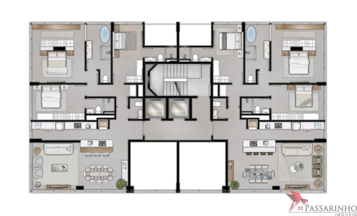 Imagem Apartamento com 3 Quartos à Venda, 141 m² em Praia Grande - Torres