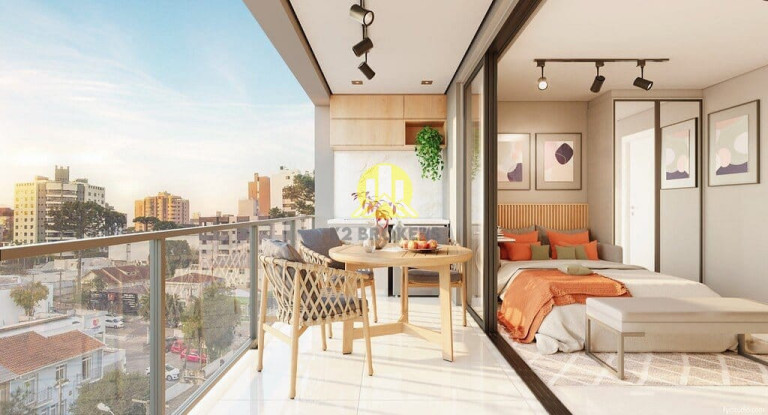Imagem Studio com 1 Quarto à Venda, 30 m² em água Verde - Curitiba Imagem Studio com 1 Quarto à Venda, 30 m² em água Verde - Curitiba