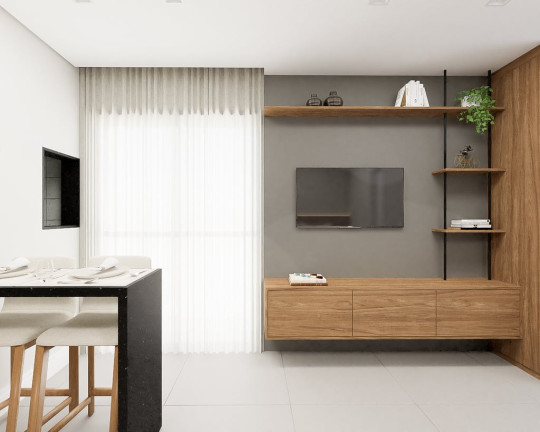 Imagem Apartamento com 1 Quarto à Venda, 24 m² em Mercês - Curitiba