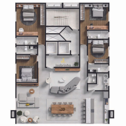 Apartamento com 3 Quartos à Venda, 119 m² em Centro - Balneário Camboriú