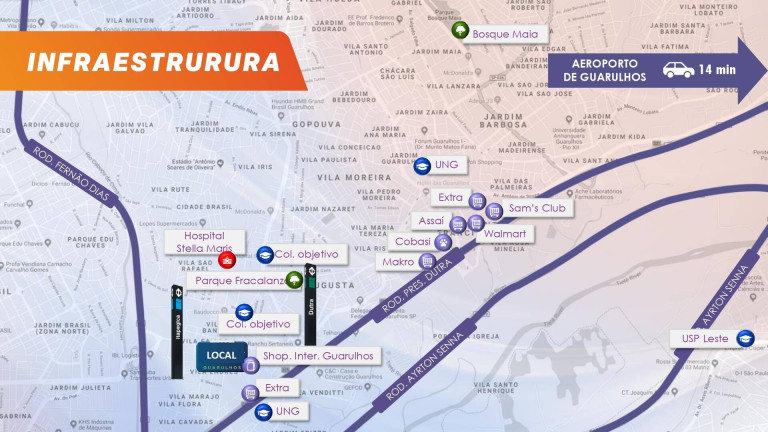 Imagem Apartamento com 2 Quartos à Venda, 47 m² em Vila Das Bandeiras - Guarulhos