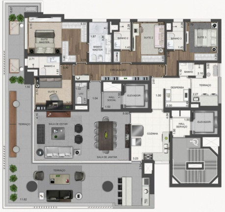 Imagem Apartamento com 4 Quartos à Venda, 248 m² em Vila Nova Conceição - São Paulo