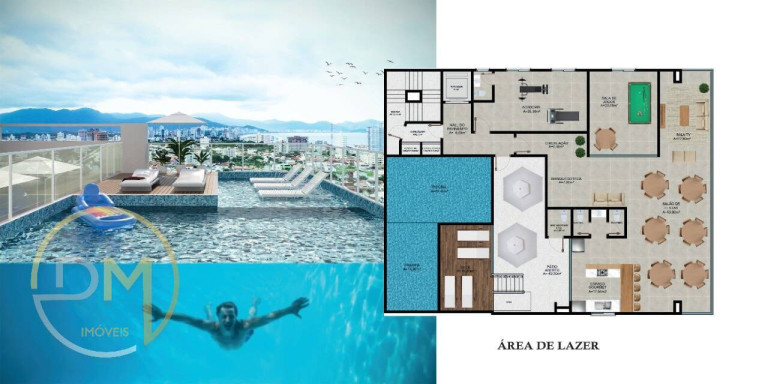 Imagem Apartamento com 2 Quartos à Venda, 71 m² em Perequê - Porto Belo
