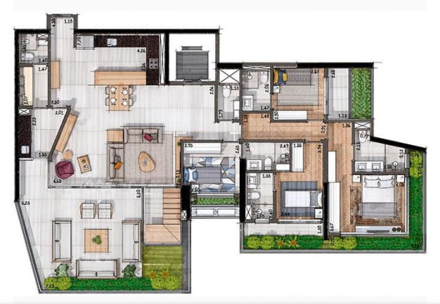 Imagem Apartamento com 4 Quartos à Venda, 167 m² em Brooklin Paulista - São Paulo Imagem Apartamento com 4 Quartos à Venda, 167 m² em Brooklin Paulista - São Paulo