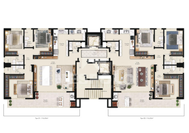 Imagem Apartamento à Venda, 116 m² em Fazenda - Itajai