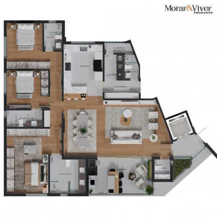 Imagem Apartamento com 3 Quartos à Venda, 177 m² em Juvevê - Curitiba Imagem Apartamento com 3 Quartos à Venda, 177 m² em Juvevê - Curitiba