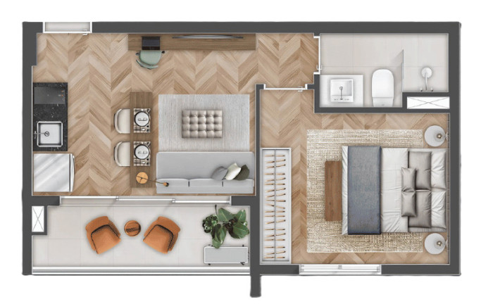 Imagem Apartamento com 1 Quarto à Venda, 34 m² em Aclimação - São Paulo