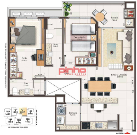 Imagem Apartamento com 2 Quartos à Venda, 96 m² em Campinas - São José Imagem Apartamento com 2 Quartos à Venda, 96 m² em Campinas - São José