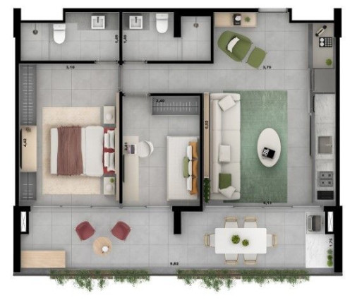 Imagem Studio com 1 Quarto à Venda, 42 m² em Jardim Anália Franco - São Paulo Imagem Studio com 1 Quarto à Venda, 42 m² em Jardim Anália Franco - São Paulo