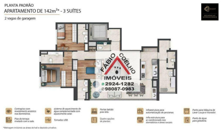 Imagem Apartamento com 3 Quartos à Venda, 142 m² em Brooklin - São Paulo Imagem Apartamento com 3 Quartos à Venda, 142 m² em Brooklin - São Paulo