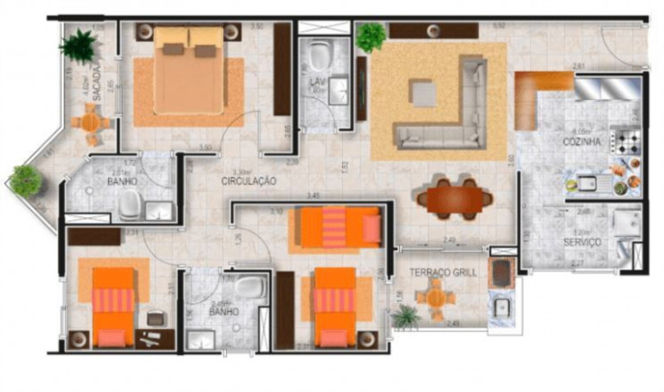 Imagem Imóvel com 3 Quartos à Venda, 82 m² em Jardim - Santo André Imagem Imóvel com 3 Quartos à Venda, 82 m² em Jardim - Santo André