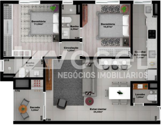 Imagem Apartamento com 2 Quartos à Venda, 100 m² em Centro - Sao Leopoldo Imagem Apartamento com 2 Quartos à Venda, 100 m² em Centro - Sao Leopoldo