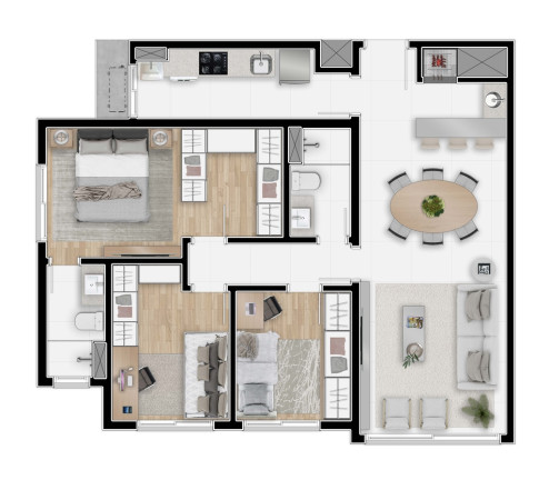 Foto do imóvel Apartamento com 3 Quartos à Venda, 85 m² em Menino Deus - Porto Alegre