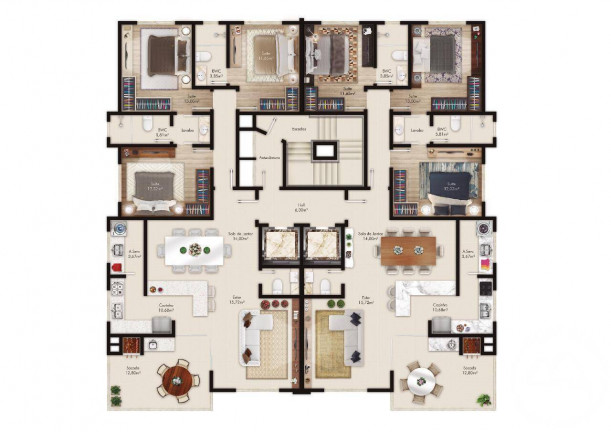 Imagem Apartamento com 3 Quartos à Venda, 129 m² em Meia Praia - Itapema Imagem Apartamento com 3 Quartos à Venda, 129 m² em Meia Praia - Itapema