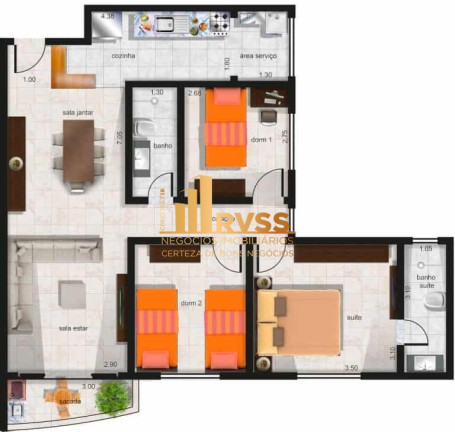 Imagem Apartamento com 3 Quartos à Venda, 82 m² em Parque Das Nações - Santo André Imagem Apartamento com 3 Quartos à Venda, 82 m² em Parque Das Nações - Santo André