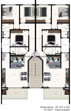 Imagem Apartamento com 3 Quartos à Venda, 78 m² em Itajuba - Barra Velha Imagem Apartamento com 3 Quartos à Venda, 78 m² em Itajuba - Barra Velha