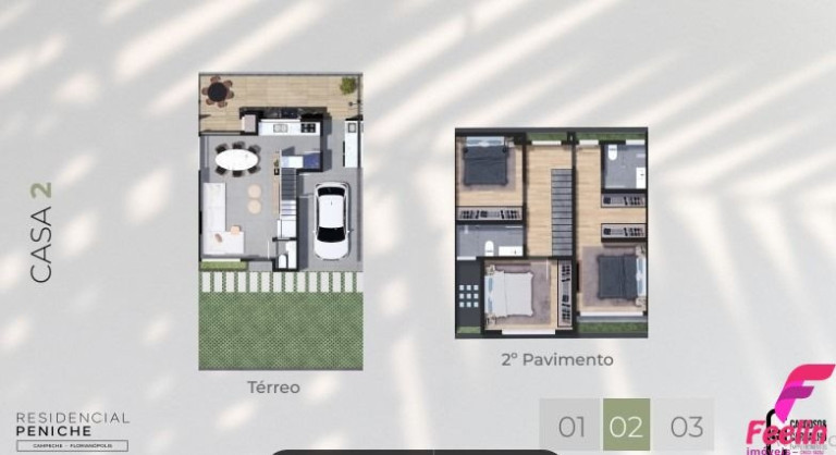 Imagem Casa com 3 Quartos à Venda, 123 m² em Campeche - Florianópolis Imagem Casa com 3 Quartos à Venda, 123 m² em Campeche - Florianópolis