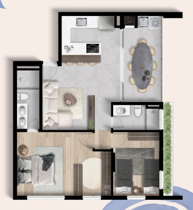 Imagem Apartamento com 2 Quartos à Venda, 55 m² em Juvevê - Curitiba
