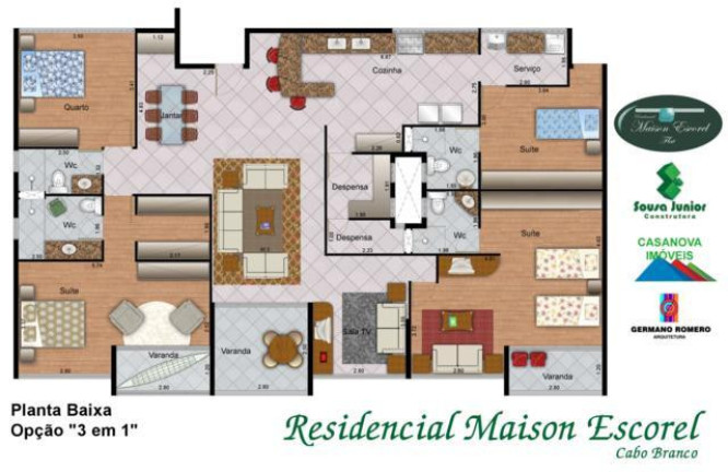 Imagem Imóvel com 2 Quartos à Venda, 60 m² em Cabo Branco - João Pessoa Imagem Imóvel com 2 Quartos à Venda, 60 m² em Cabo Branco - João Pessoa