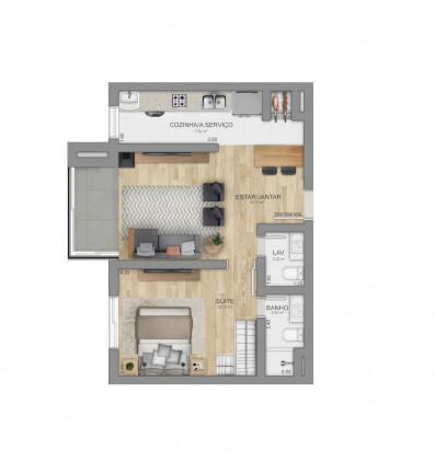 Imagem Apartamento com 2 Quartos à Venda, 72 m² em Centro  - Canela