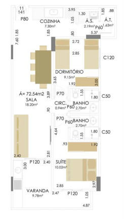 Imagem Apartamento com 1 Quarto à Venda, 52 m² em Aviação - Praia Grande Imagem Apartamento com 1 Quarto à Venda, 52 m² em Aviação - Praia Grande