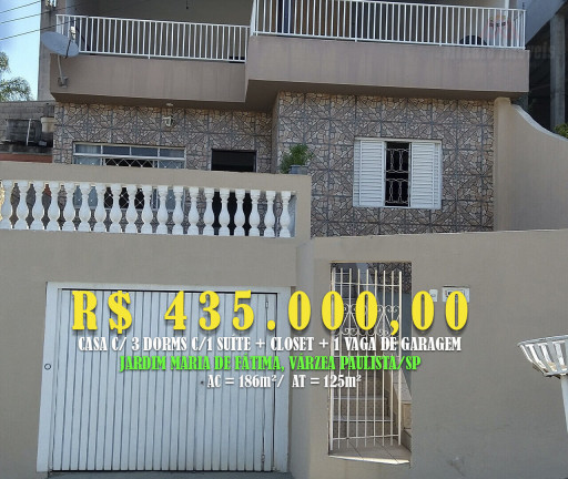 Imagem Sobrado com 3 Quartos à Venda, 186 m² em Jardim Maria De Fátima - Várzea Paulista Imagem Sobrado com 3 Quartos à Venda, 186 m² em Jardim Maria De Fátima - Várzea Paulista