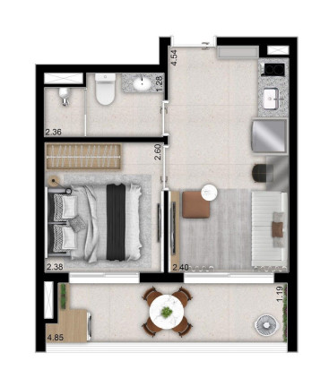 Imagem Apartamento com 1 Quarto à Venda, 37 m² em Perdizes - São Paulo Imagem Apartamento com 1 Quarto à Venda, 37 m² em Perdizes - São Paulo