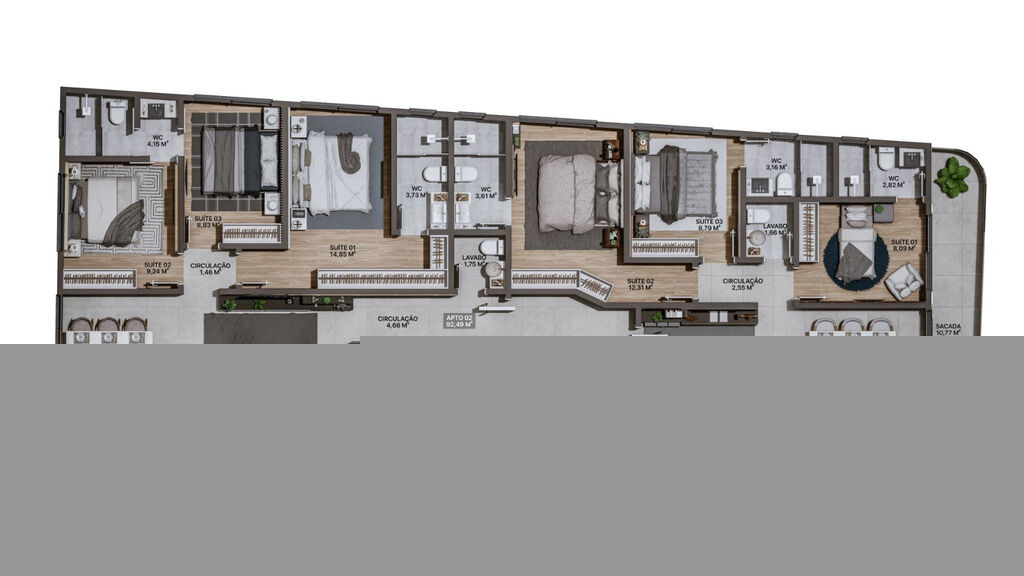 Imagem Apartamento com 3 Quartos à Venda, 92 m² em Praia Brava De Itajaí - Itajaí Imagem Apartamento com 3 Quartos à Venda, 92 m² em Praia Brava De Itajaí - Itajaí