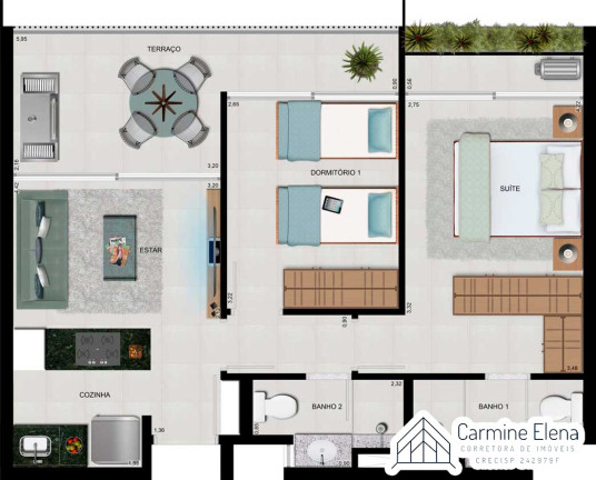 Imagem Apartamento com 2 Quartos à Venda, 66 m² em Praia Grande - Ubatuba