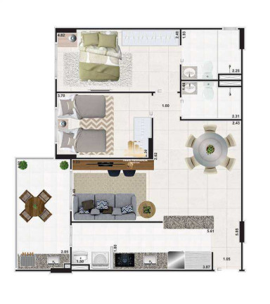 Imagem Apartamento com 2 Quartos à Venda, 70 m² em Mirim - Praia Grande Imagem Apartamento com 2 Quartos à Venda, 70 m² em Mirim - Praia Grande