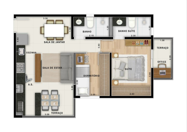 Imagem Imóvel com 2 Quartos à Venda, 93 m² em Jardim - Santo André Imagem Imóvel com 2 Quartos à Venda, 93 m² em Jardim - Santo André