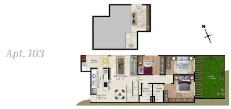 Imagem Apartamento com 3 Quartos à Venda, 128 m² em Canto - Florianópolis Imagem Apartamento com 3 Quartos à Venda, 128 m² em Canto - Florianópolis