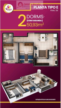 Imagem Apartamento com 2 Quartos à Venda, 41 m² em Jardim Casa Branca - Suzano
