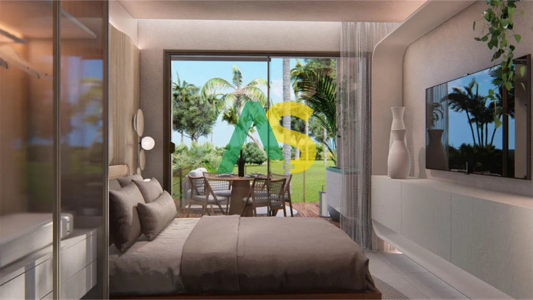 Flat com 1 Quarto à Venda, 26 m² em Muro Alto - Ipojuca