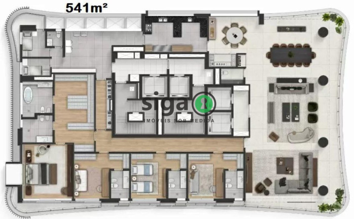 Imagem Apartamento com 4 Quartos à Venda, 541 m² em Itaim Bibi - São Paulo Imagem Apartamento com 4 Quartos à Venda, 541 m² em Itaim Bibi - São Paulo