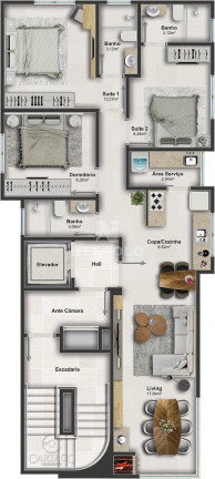 Imagem Apartamento com 1 Quarto à Venda, 87 m² em Meia Praia - Itapema Imagem Apartamento com 1 Quarto à Venda, 87 m² em Meia Praia - Itapema