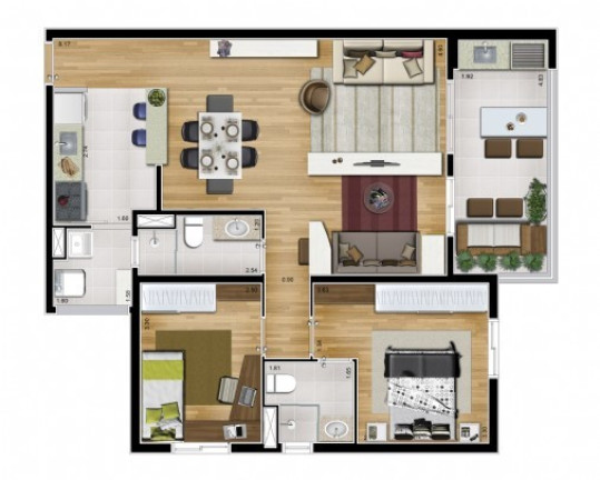 Imagem Apartamento com 3 Quartos à Venda, 83 m² em Jardim Do Mar - São Bernardo Do Campo