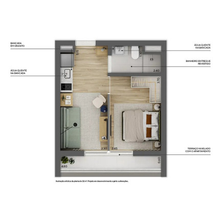 Imagem Imóvel com 1 Quarto à Venda, 28 m² em Higienópolis - São Paulo Imagem Imóvel com 1 Quarto à Venda, 28 m² em Higienópolis - São Paulo