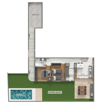 Imagem Apartamento com 3 Quartos à Venda, 60 m² em Cabo Branco - João Pessoa Imagem Apartamento com 3 Quartos à Venda, 60 m² em Cabo Branco - João Pessoa